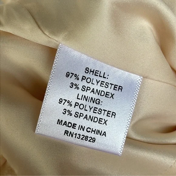 Revolve Majorelle Etta mini Cream Satin Dress with Bow in champagne